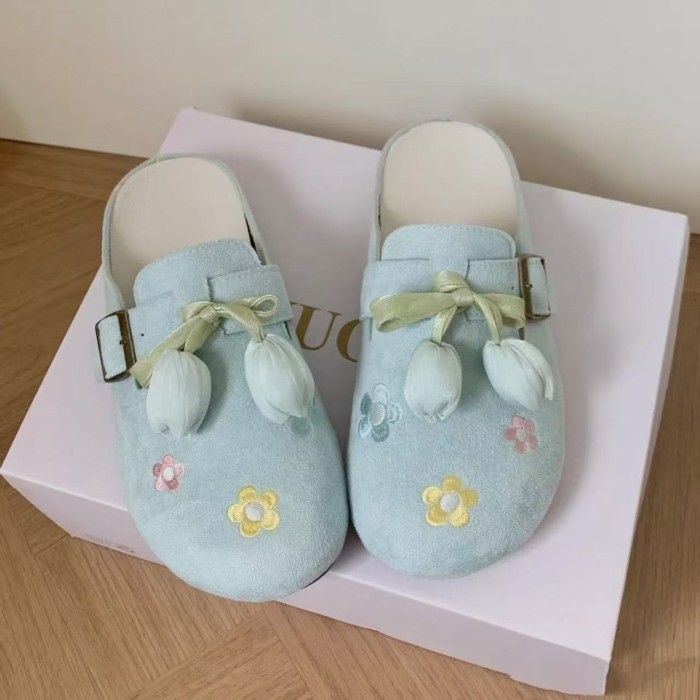 Phù Hợp Với Váy Birkenstock Giày Nữ 2026 Phong Cách Mới Baotou Nửa Dép Nữ Slip On Giày Lười