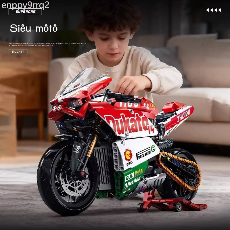 [SALE] Mô Ducati, mô hình lắp ráp xe máy Kawasaki H2, đồ chơi độ khó cao dành cho bé trai, quà tặng