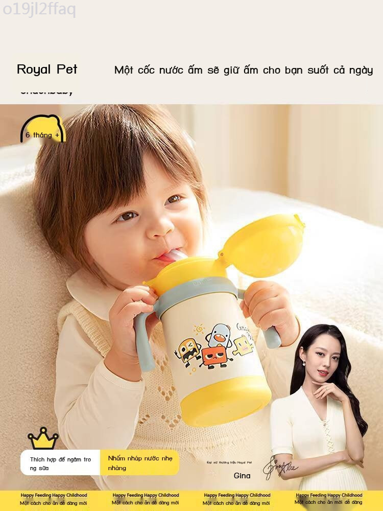 [Mẫu mới] Ly Royal Pet Planet, tập uống bé nhỏ, ly có ống hút em, bình sữa giữ nhiệt cho trẻ một tu
