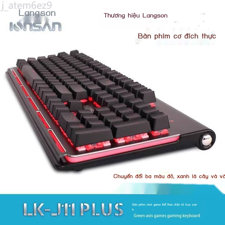 [ Giá SIÊU RẺ ] Bàn Langsen LK-J11Plus/K800, công tắc xanh, chơi game điện tử, có đèn nền, bàn phím