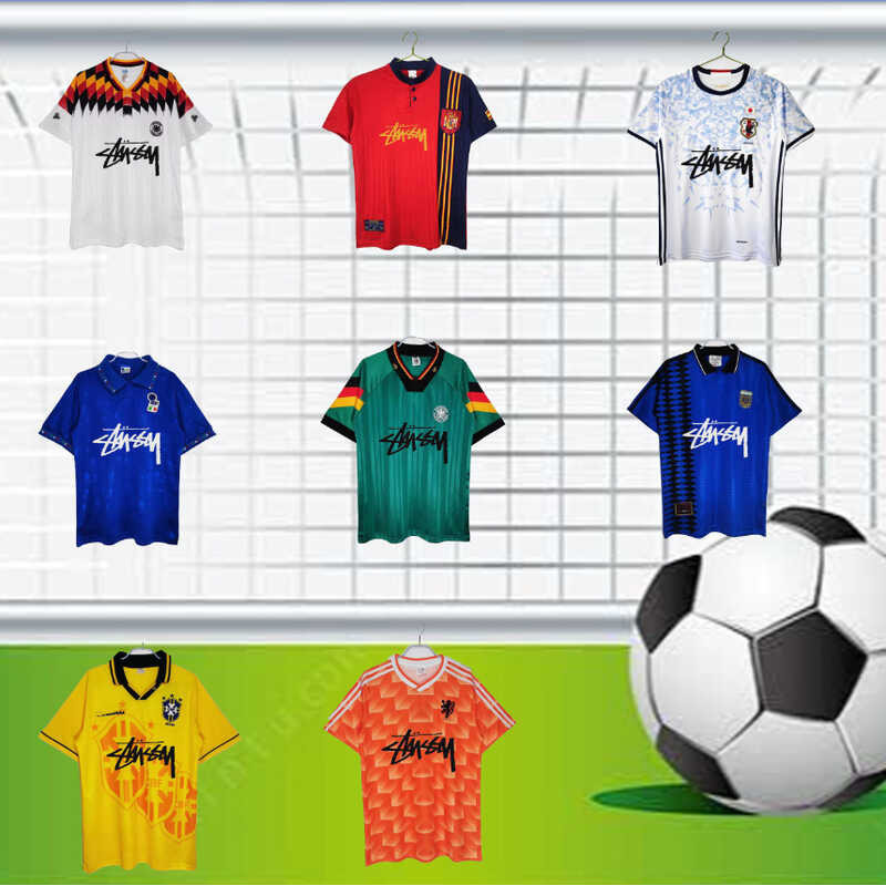Áo Retro Bóng Đá Các Đội: Stu Western Argentina, Pháp, Bồ Đào Nha, Brazil, Đức, Anh và Tây Ban Nha