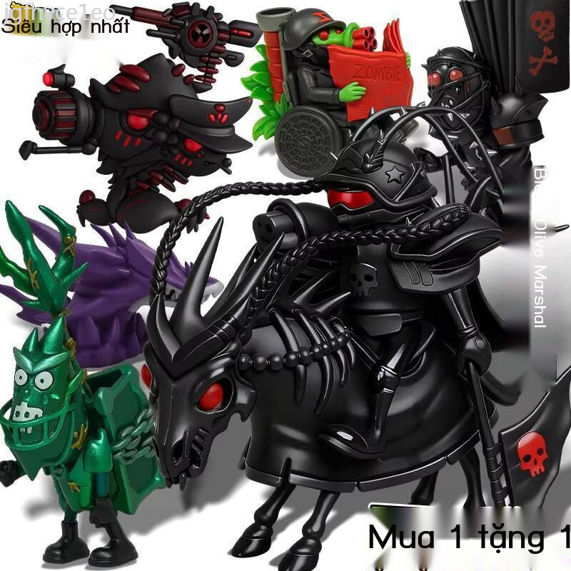 (Date mới) Plants vs. Zombies Phiên bản Fusion Black Olive Commander in 3D Chỉ huy Ngày tận thế Mô