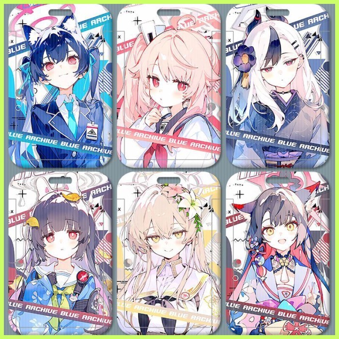 Hộp đựng thẻ Hina Hoshino Arisu Arisu Blue File Alice Hina Hoshino Hộp đựng thẻ sinh viên Khuôn viên