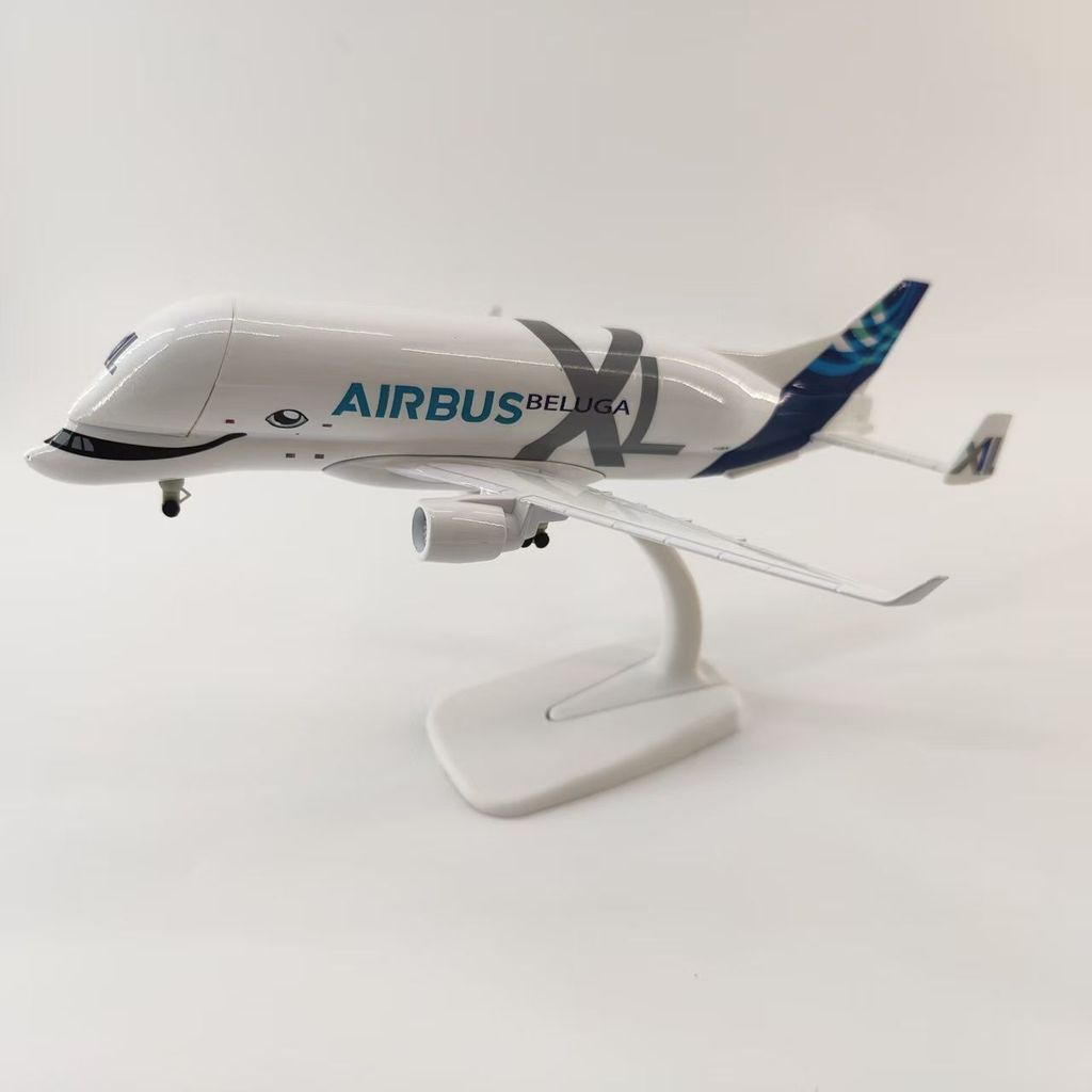 Mô hình máy bay vận tải cỡ lớn Beluga 20cm Airbus A330 tỷ lệ 1:300, mô phỏng bằng hợp kim, dùng làm 