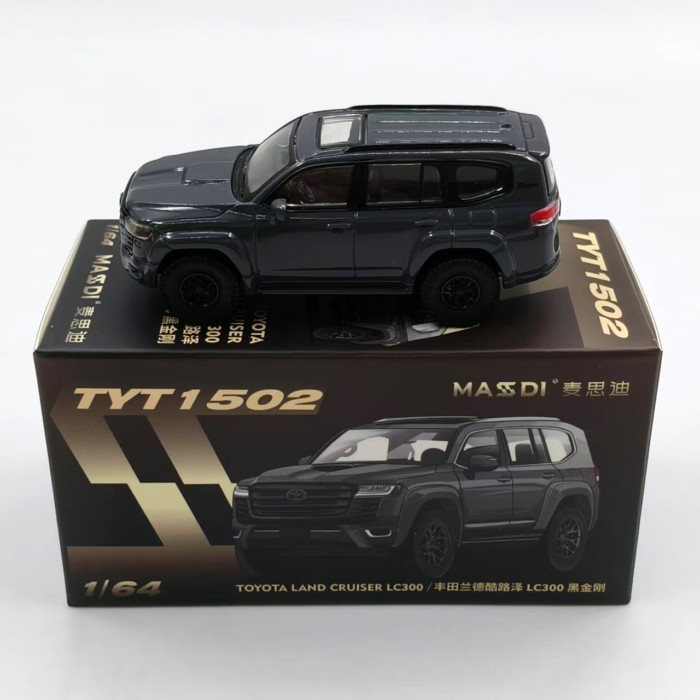 Mesdi 1: 64 Toyota Land Cool Luze LC300 Đen King Kong Mô Phỏng Hợp Kim Thành Phẩm Bộ Sưu Tập Tĩnh Đồ