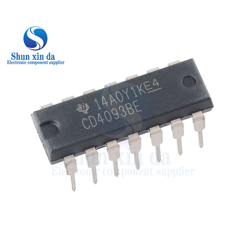 20 CHIẾC CD4093BE CD4093BM DIP-14 SOP-14 CD4093 HEF4093BP HCF4093 SMD CMOS Quad 2 đầu vào NAND Schmi