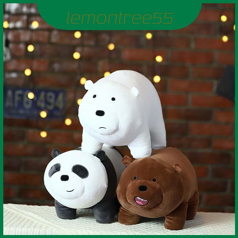 Charming Bare We Bears Ice Bear Đồ chơi nhồi bông siêu mềm cho búp bê trẻ em