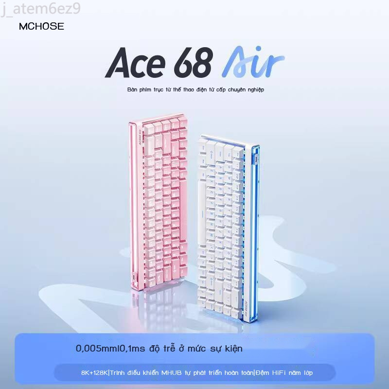 [SALE SỐC]  Bàn phím cơ học dây MCHOSE Ace 68 Air Magnetic Switch, chơi game, độ trễ thấp, có thể t