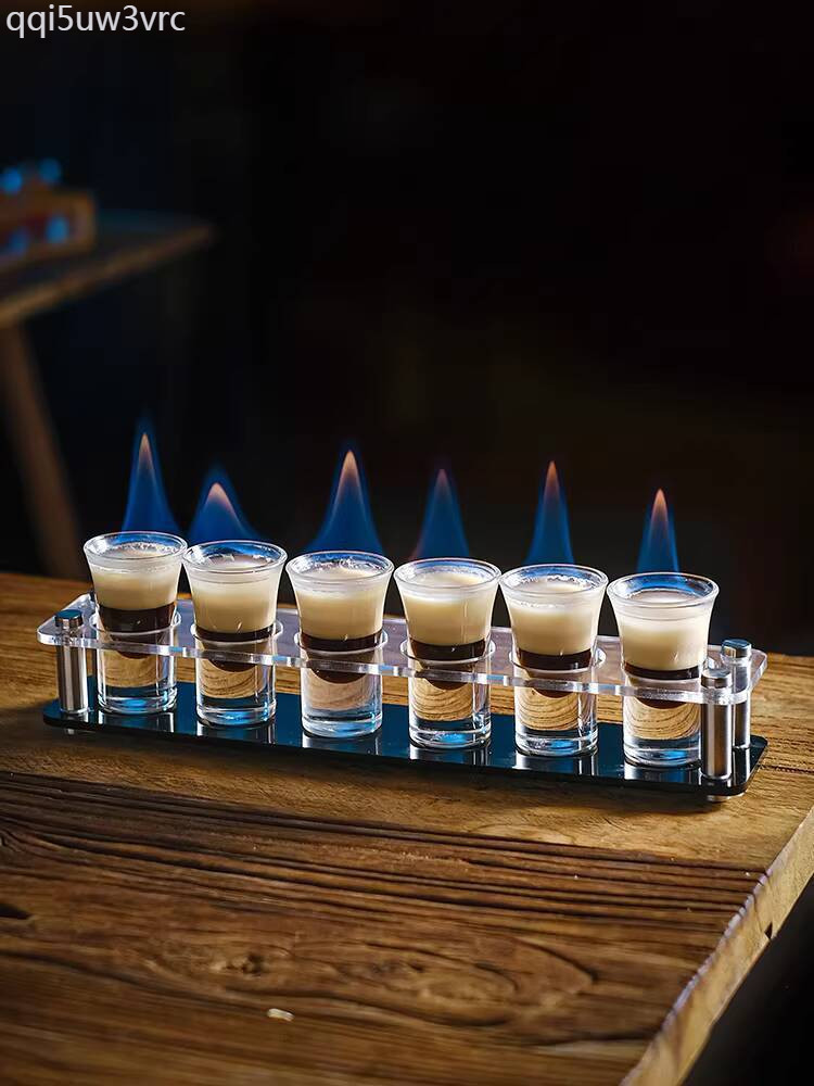 [Siêu Sale] Bộ shot Bullet Cup B52, bộ giá đỡ ly cocktail