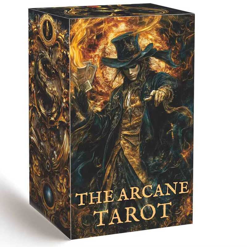 Arcane Tarot Arcane Tarot Heaven and Earth Cover 12 x 7cm Trò chơi bài trò chơi bảng tiếng Anh