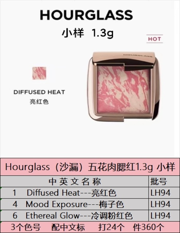 Mới Đệm Sạc / 55 Đồng Hồ Cát Đồng Hồ Blush Mingtong Phiên Bản Mẫu 1.3g Nhiệt Tản Nhiệt #Mood Tiếp xú