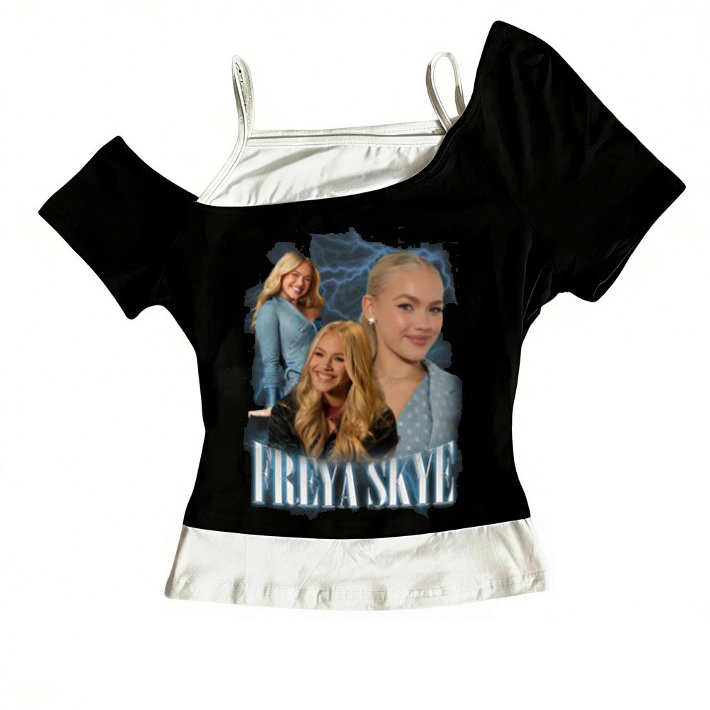 Crop Top Freya Skye Style Babydoll, Xu Hướng Thời Trang 2000's & Gyaru, Phù Hợp Đi Dạo Phố