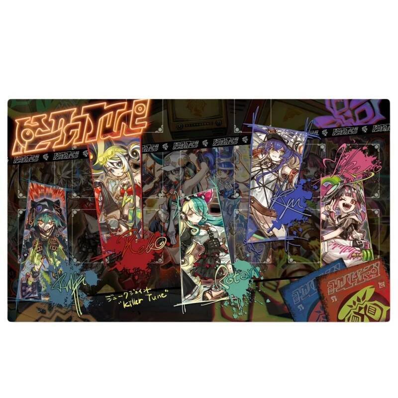 Yu-Gi-Oh Kewl Tune Clip 600x350mm Single Player Playmat 2mmNoSeamEdge Kewl Tune Reco Card Lưới Cao S