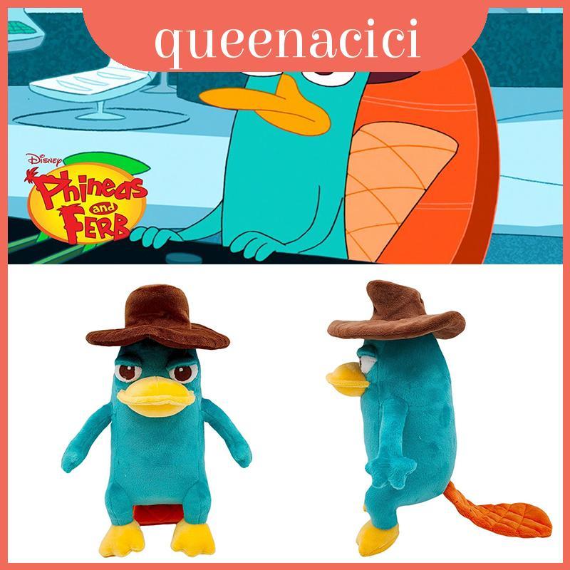 Perry The Platypus Sang Trọng Búp Bê Nhồi Bông Mềm Ôm Động Vật Đồ Chơi Trẻ Em Xmas Miễn Phí Bpa