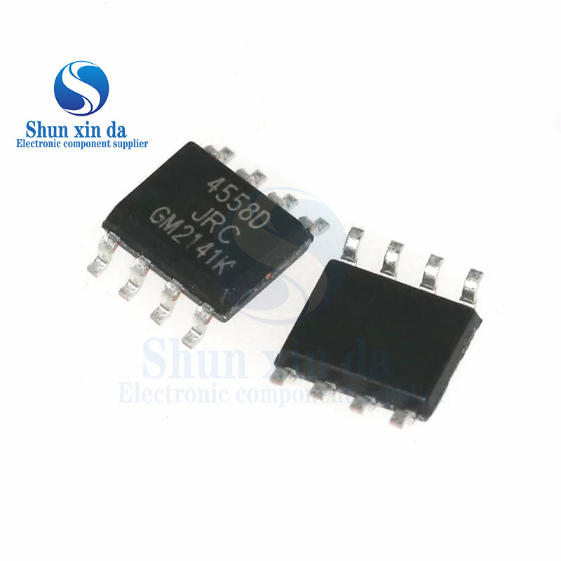 Bộ 50 JRC4558D NJM4558D SOP-8 NJM4558 JRC4558 SOIC-8 4558 SMD DUAL HOẠT ĐỘNG AMPLIFIER IC 4558D