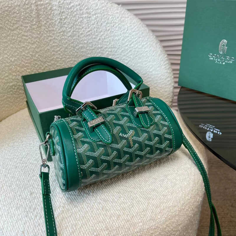 Goyard Goyard Răng Chó Retro Hoa Cũ Gối Túi Mini Di Động Boston Bowling Một Vai Messenger Túi Nữ