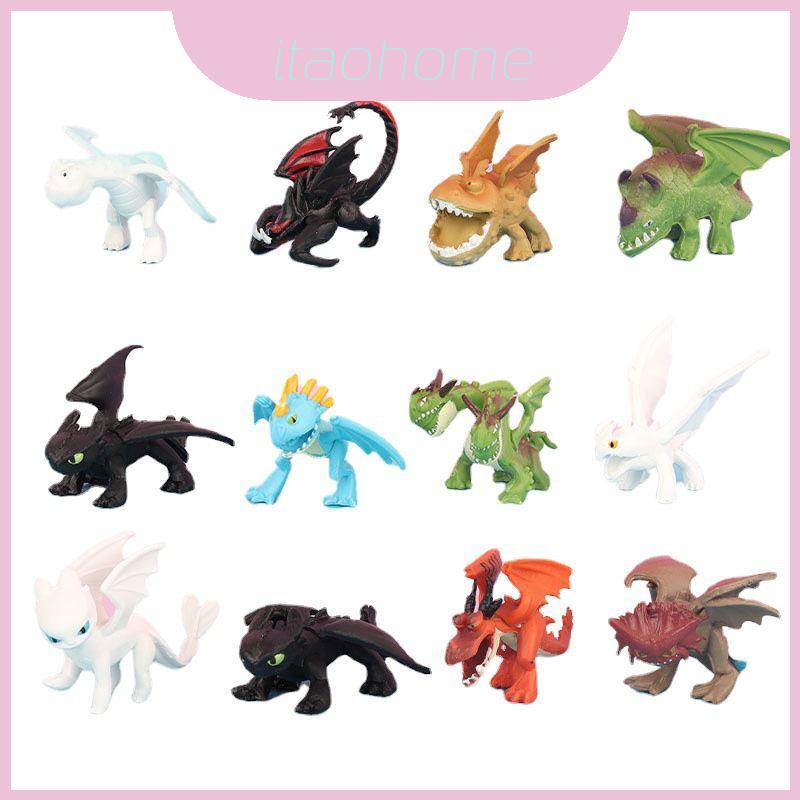 Bộ sưu tập hình Dreamworks Dragons Bộ không răng Mini dành cho trẻ em và huấn luyện viên rồng từ 4 t