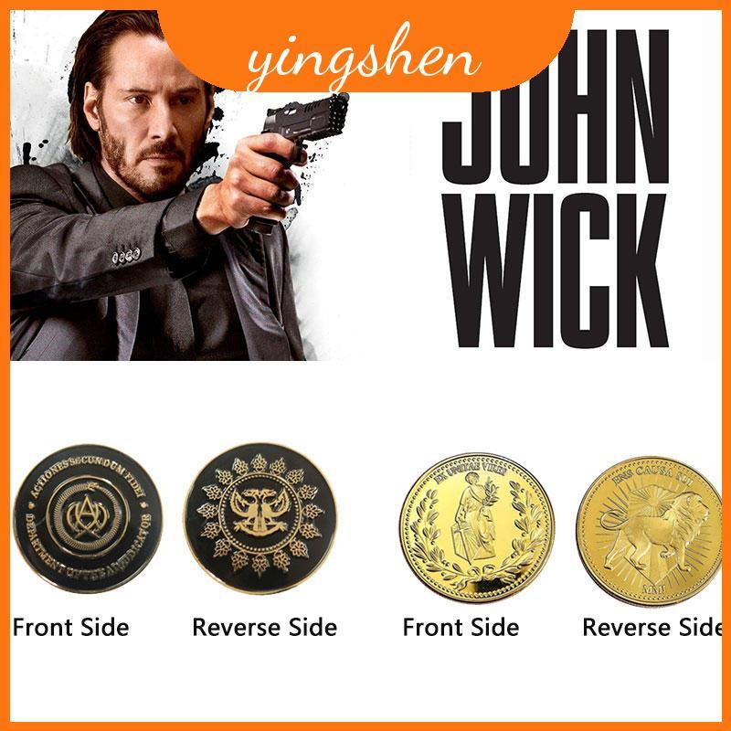 Bộ đồng xu và chữ thập vàng của John Wick Collector 's Một điều cần phải có cho mọi người hâm mộ đíc