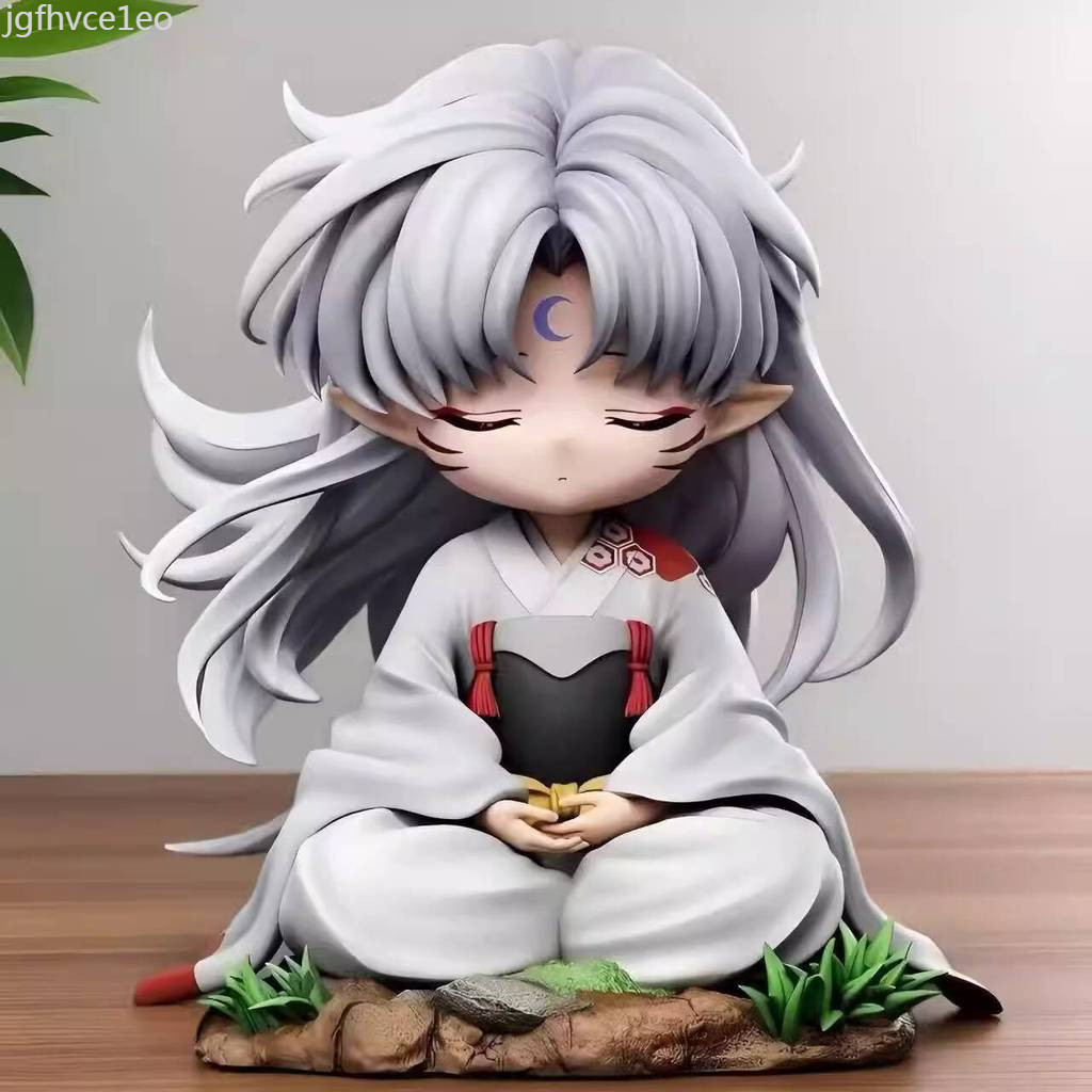[Mẫu mới] Mô hình nhân Sesshoumaru Deluxe Inuyasha ngồi, vật trang trí bàn làm việc, quà tặng