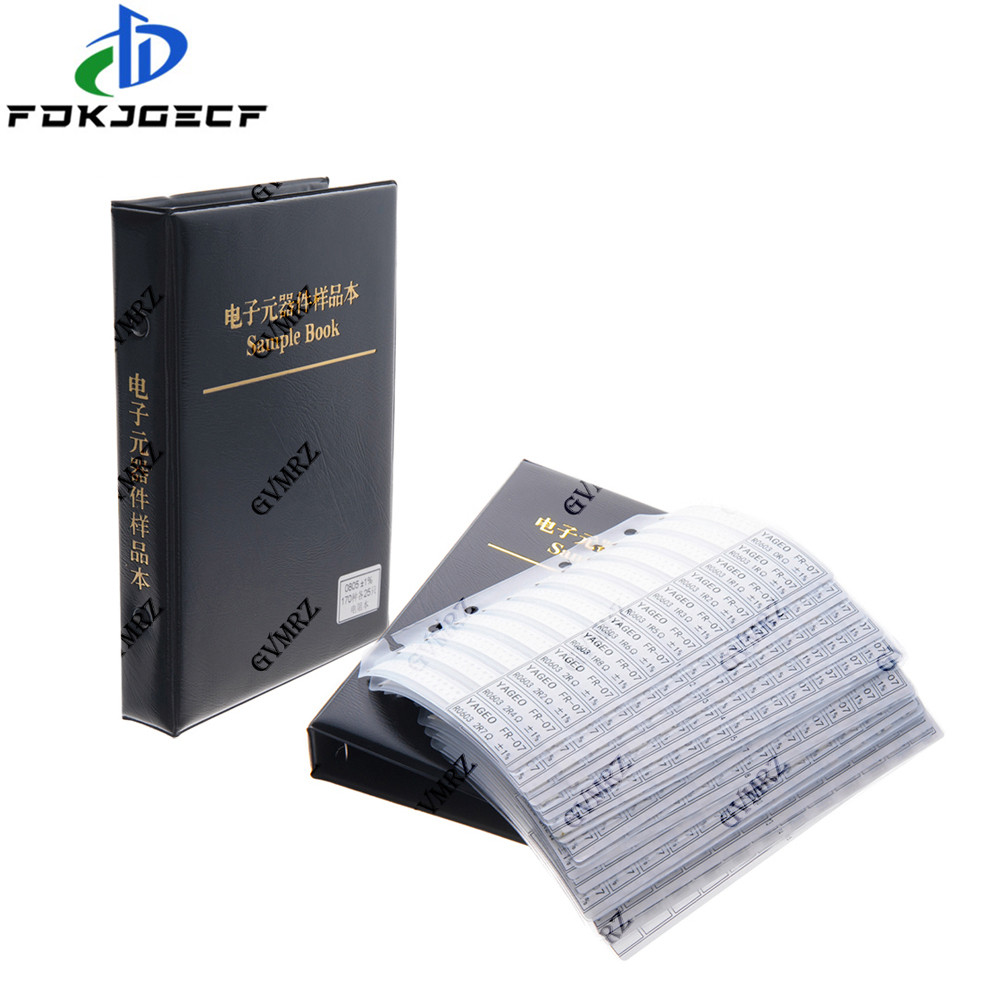 Bộ Điện Trở Sách SMD Bộ Phân Loại Điện Trở 0201 0402 0603 0805 1206 1% FR-07 170 Giá Trị 0R-10M Smd 