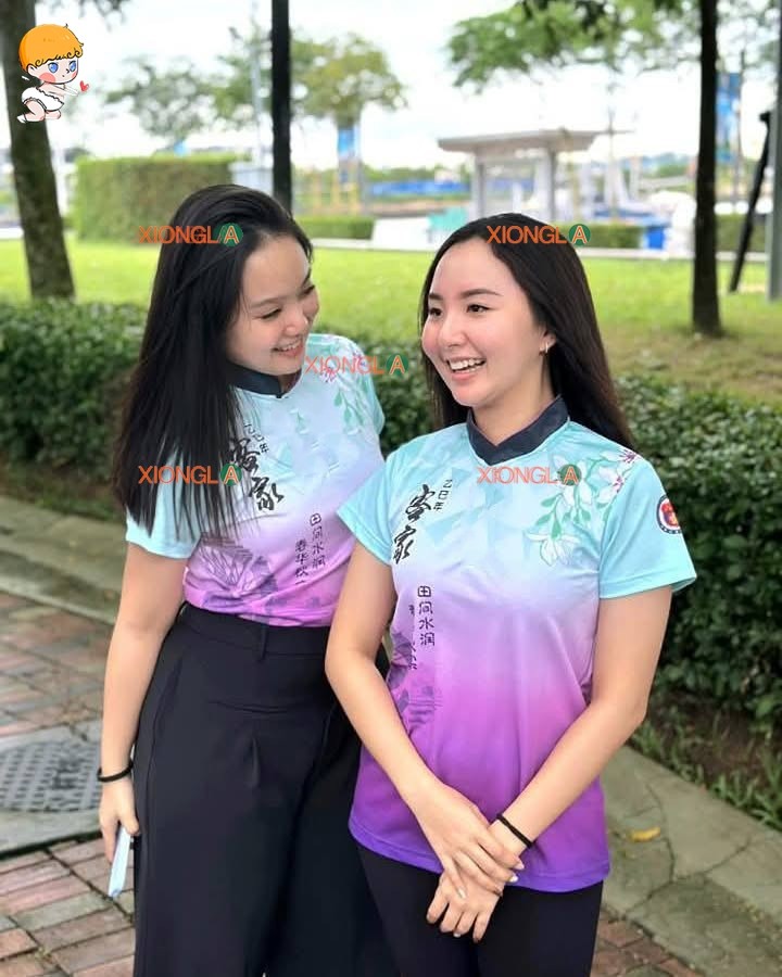 Áo sơ mi ngắn tay cổ chữ V Mountain Hakka Guild 2026 mới | Áo sơ mi cổ tròn cho lễ kỷ niệm Youshen 2