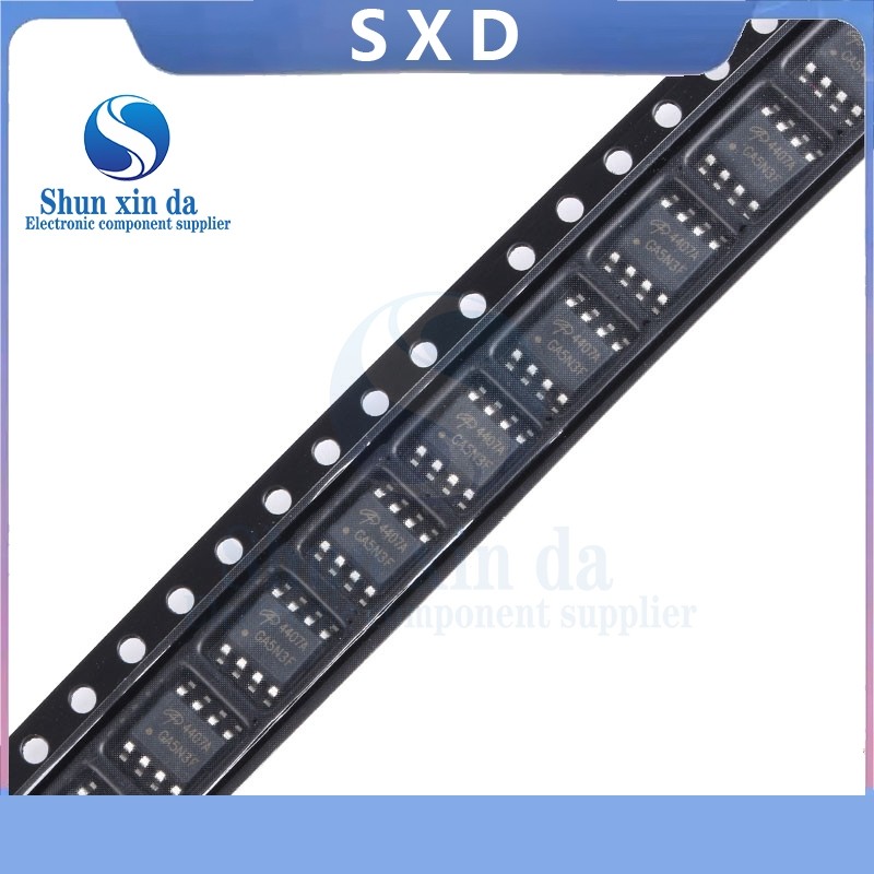10 CÁI AO4407A AO4407 4407A SOIC-8 30V 12A SMD IC P-Channel MOSFET