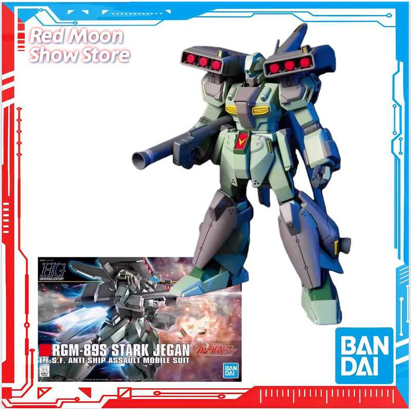 Bandai Có Hàng HGUC 104 1/144 RGM-89S Strike Gundam Loại Nặng Mô Hình Lắp Ráp Đồ Chơi Quà Tặng Anime