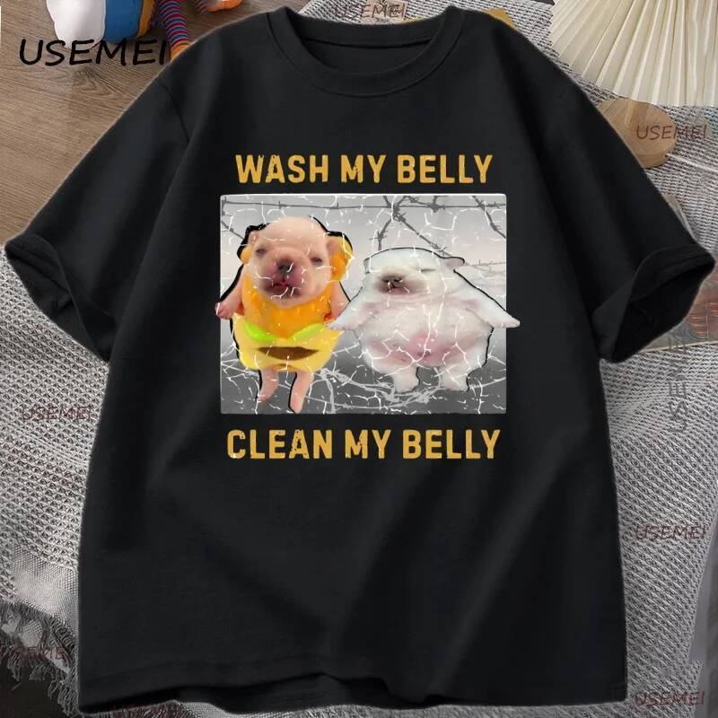 Áo thun ngắn tay Pibble Meme chất liệu cotton, thiết kế ngộ nghĩnh và vintage, phù hợp cho thời tran