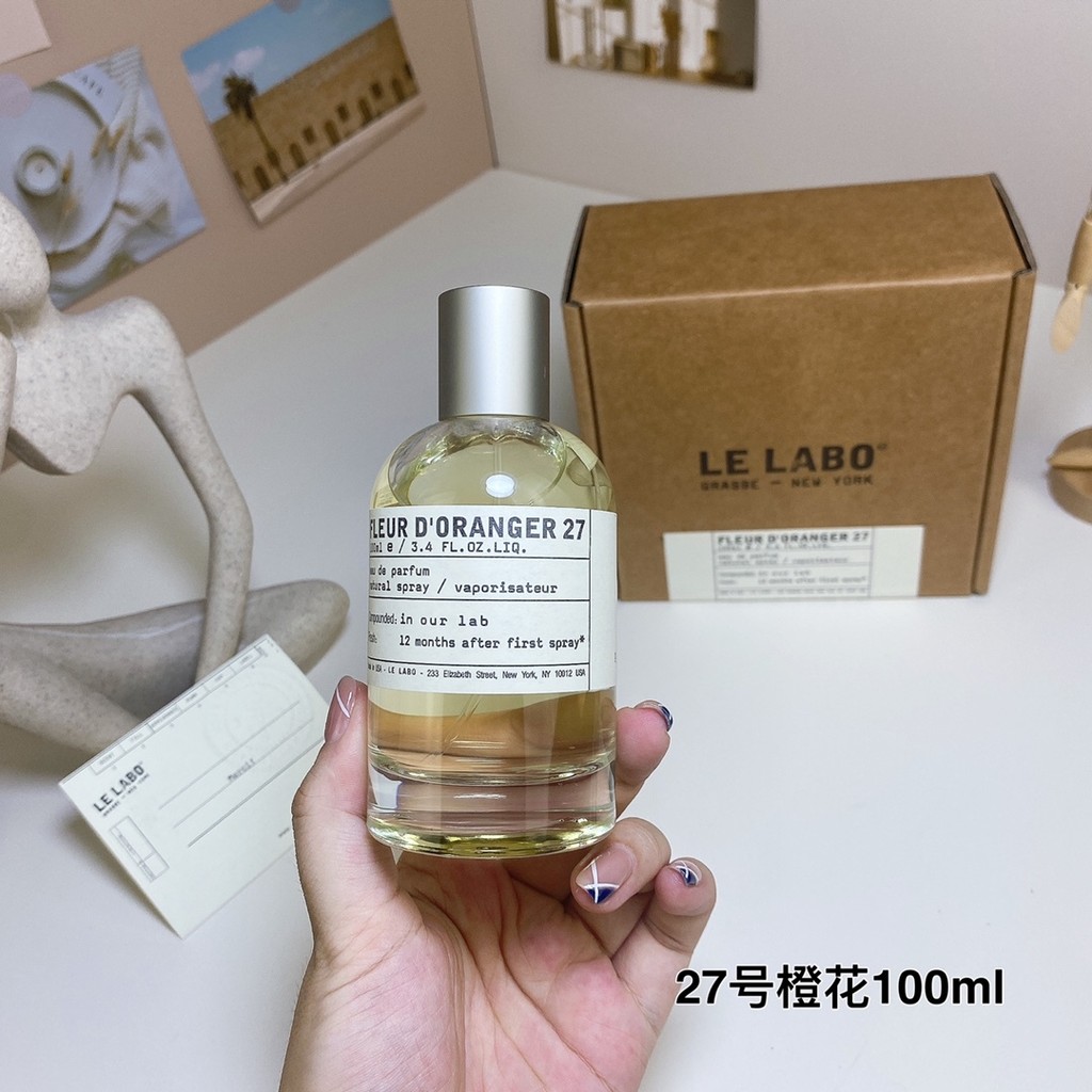 Fashion 35 Perfume Lab Cam Blossom No. 27 100ml Le Labo Fleur D 'oranger 27.006 Thương hiệu Nước hoa