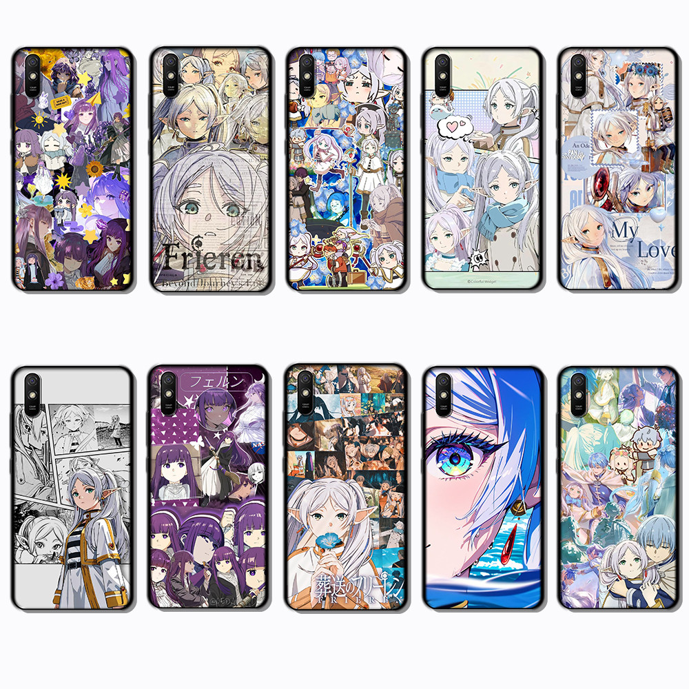 Dành Cho Xiaomi Redmi 6A 7A 8A 7 8 9 9A 9i 9C Frieren Beyond Journey 's End Black Border Vỏ Điện Tho