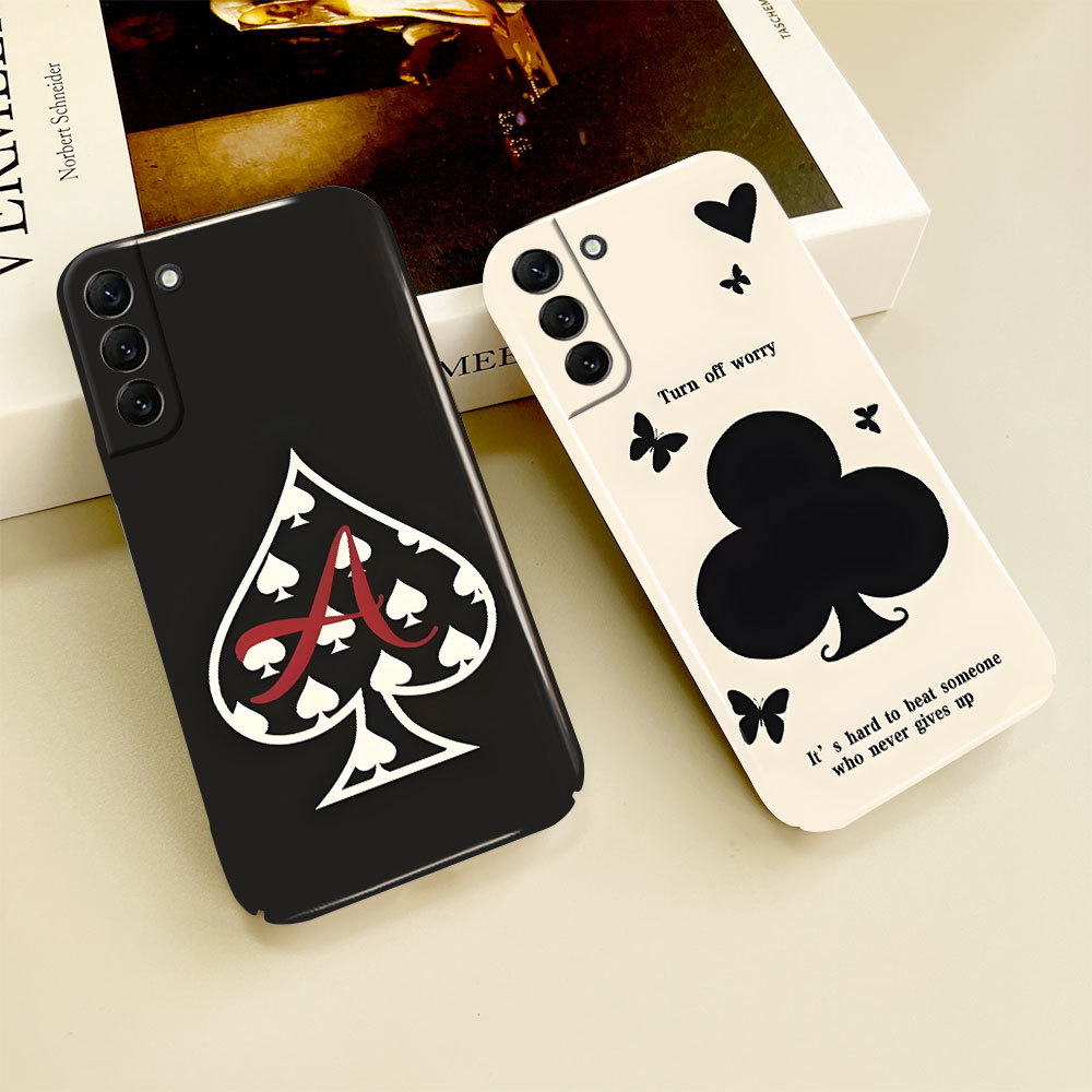 Ốp Điện Thoại Poker Đen Spade Club 603B Dành Cho Samsung S20FE S21FE S23FE S24FE S21 S22 S23 S24 S25