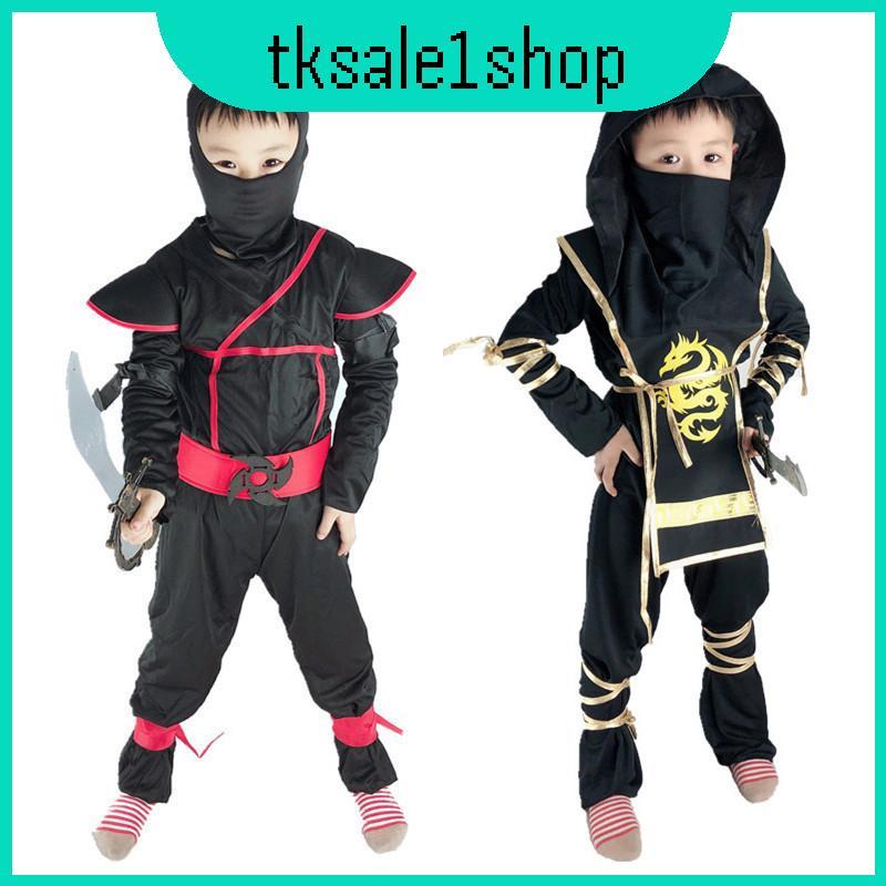Bé Trai Trẻ Em Chất Liệu Mềm Ninja Assassin Samurai Trang Phục Thu Xuân Hè