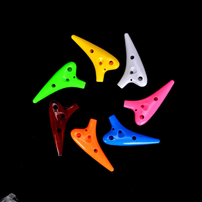 ♔Longxuan 12 Lỗ Ocarina Nhựa Nhựa Ocarina SC Treble Mười Hai Lỗ Học Sinh Sử Dụng Tóc