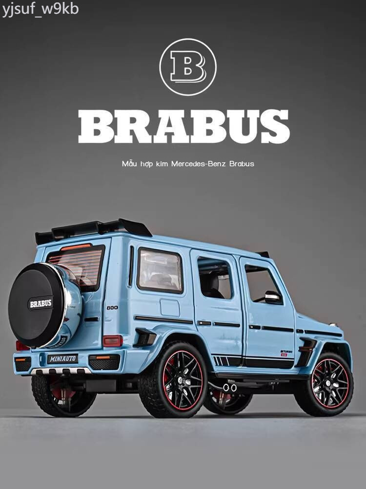 ( Sẵn) Mô Mercedes-Benz G-Class, Brabus G800, địa hình mô phỏng bằng hợp kim, xe đồ chơi cho bé tra