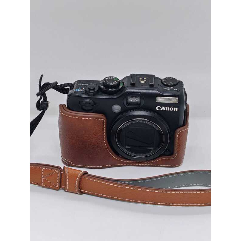 Thích hợp cho Túi đựng máy ảnh Canon G12 / G11 g12 / g11 Da Đế Đeo Vai Túi Bảo Vệ Thủ Công Retro