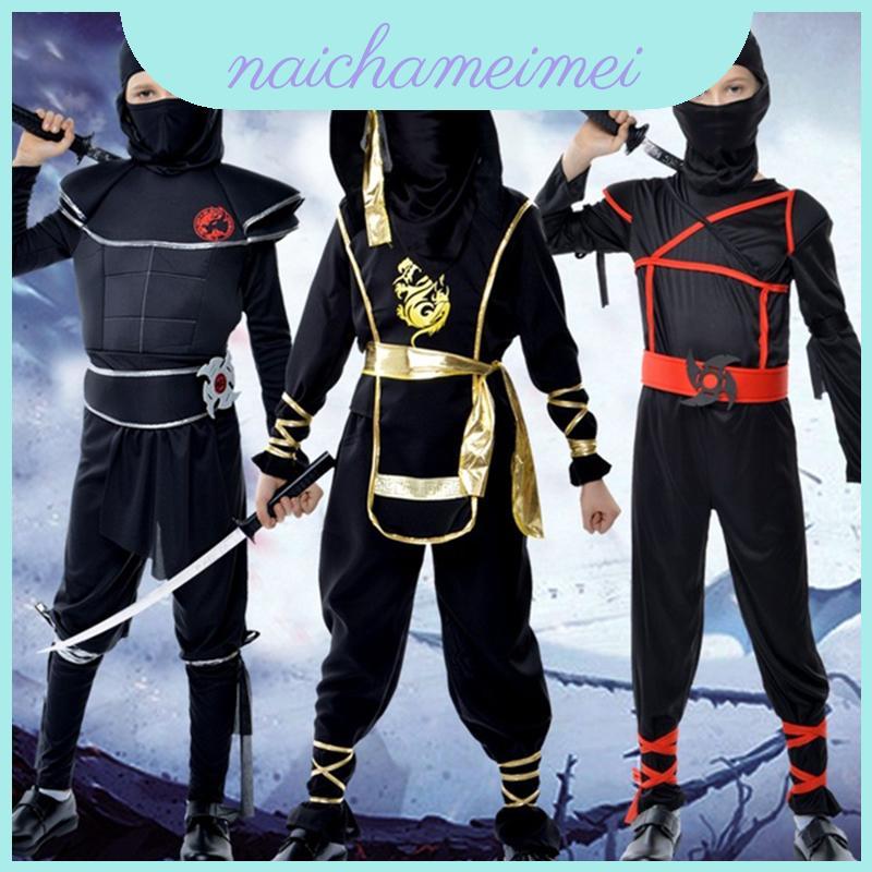 Thoải mái và sành điệu Bé trai trẻ em Ninja Assassin Chiến binh Nhật Bản Trang phục lạ mắt