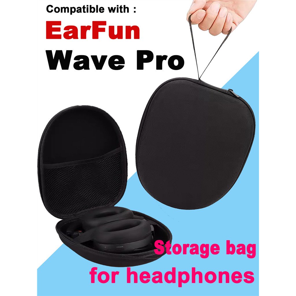 Dành cho EarFun Wave Pro Tai nghe di động Hộp đựng du lịch Vỏ cứng chống sốc