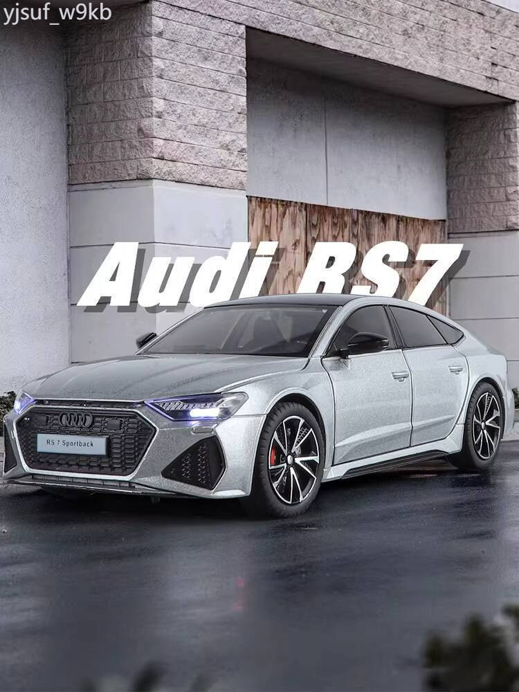 (Mới về) Mô kim Audi RS7 được cấp phép chính thức 1:24, trang trí hợp kim, mô hình xe đồ chơi 5