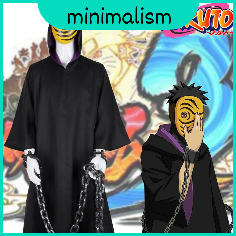 Akatsuki Naruto Tobi Mặt nạ Obito Obito Và Trang Phục Áo Cho Cosplay Halloween Và