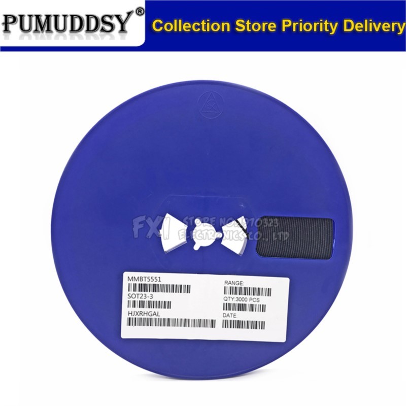 3000 chiếc SMD Transistor MMBT5551 2N5551 G1 0.6A / 180V NPN SMD SOT23