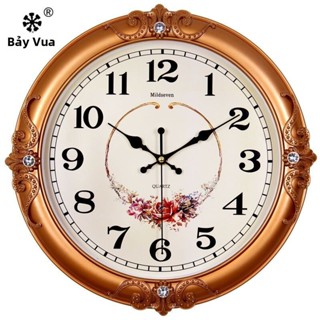 Đồng khách, thạch anh điện tử sáng tạo phong cách châu Âu thời trang cho phòng ngủ, đồng hồ treo tường gia đình hiện