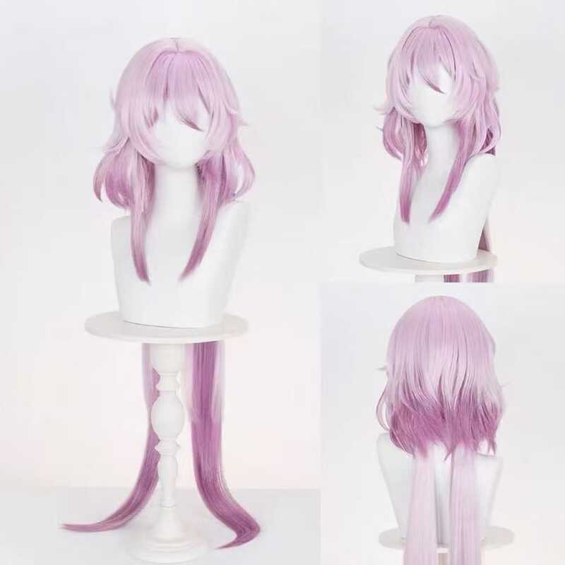 Rose Net Honkai: Star Rail Long Night Moon Cosplay Wig March 7Th Von Fallos