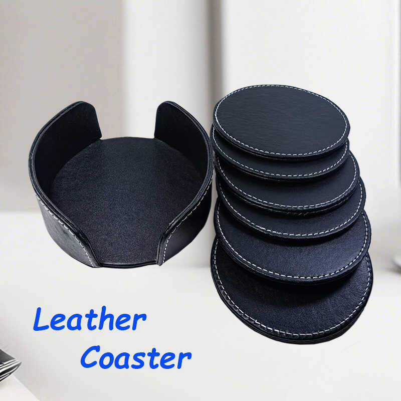 Coaster Coaster Cốc Giữ Bát Thảm Cách Nhiệt Coaster Trà Coaster Bộ Trà Bát Da Chống bỏng Cà Phê Coas