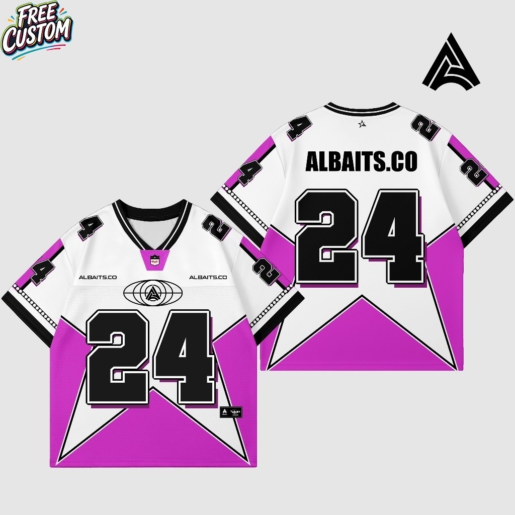 [Tên và số tùy chỉnh miễn phí] ALBAITS Jersey Dede April Number 24 Star Purple Premium Jersey / Base