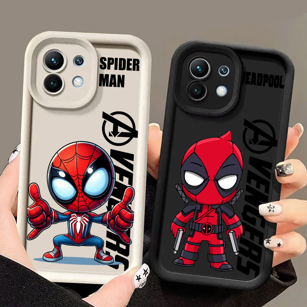 Phim Hoạt Hình Marvel Spiderman Deadpool Venom Ốp Lưng Điện Thoại Xiaomi 17 Pro 15 Utra 13T 14T 15T 
