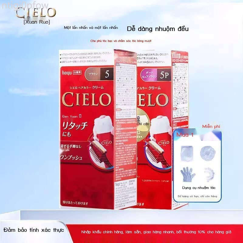 [ Giá SIÊU RẺ ] Thuốc Bigen nhập khẩu chính hãng Nhật Bản, kem CIELO, thuốc nhuộm che phủ bạc và ch