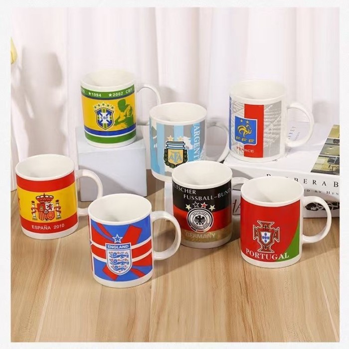 Cúp gốm World Cup In Logo Real Madrid Mug Đồng hành Quà tặng Cúp nước