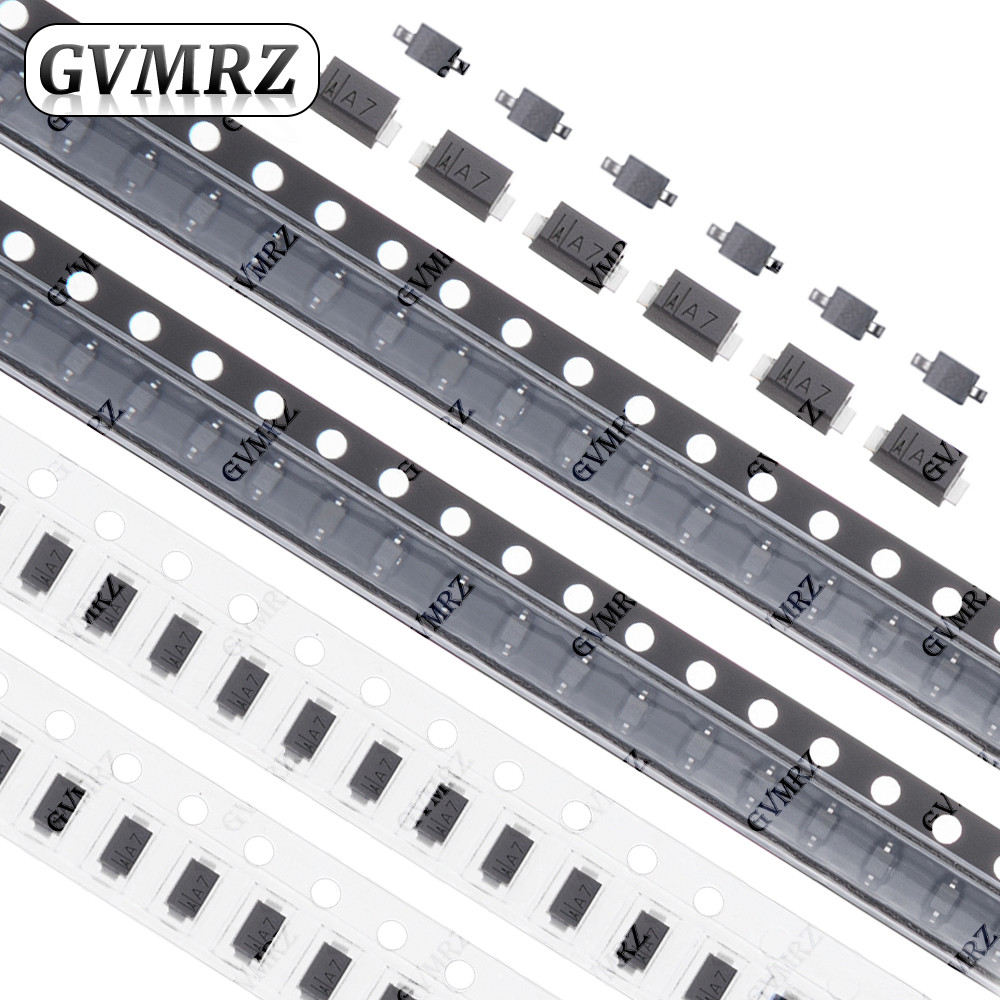 100 CÁI 1N4148W SMD Điốt Phân Loại 1N4007, 1N4148W, 1N5819W, MBR0520LT1G, Điốt gắn bề mặt MBR0530W