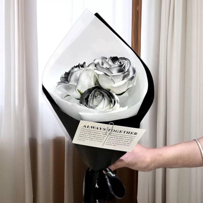 Ngày Lễ Tình Nhân Bảo Quản Hoa Xà Phòng Hoa Đỏ Retro Bó Hoa Hồng Hoa Mô Phỏng Cho Bestie's Cao Cấp
