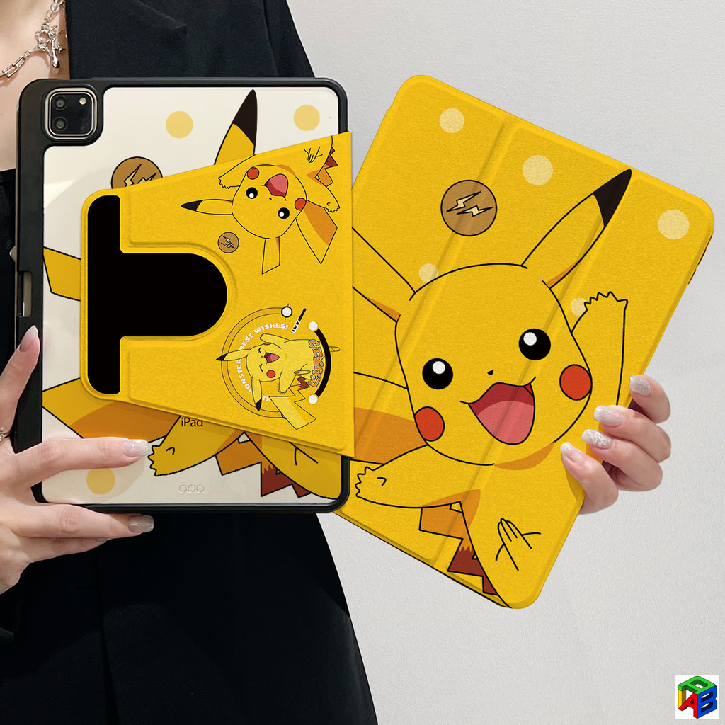Pikachu thích hợp cho vỏ bảo vệ máy tính bảng ipad11-A16 / Air7-M3 Air6 / 5 / 4 M2 thế hệ thứ 10 Xoa